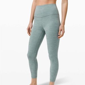 lululemon athletica Heathered Sage Green High-Rise Leggings